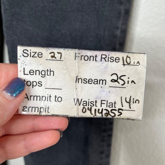 Madewell Cali Demi-Boot Mid Rise Jeans starkey Wash Size 27 Black Denim - Picture 11 of 13